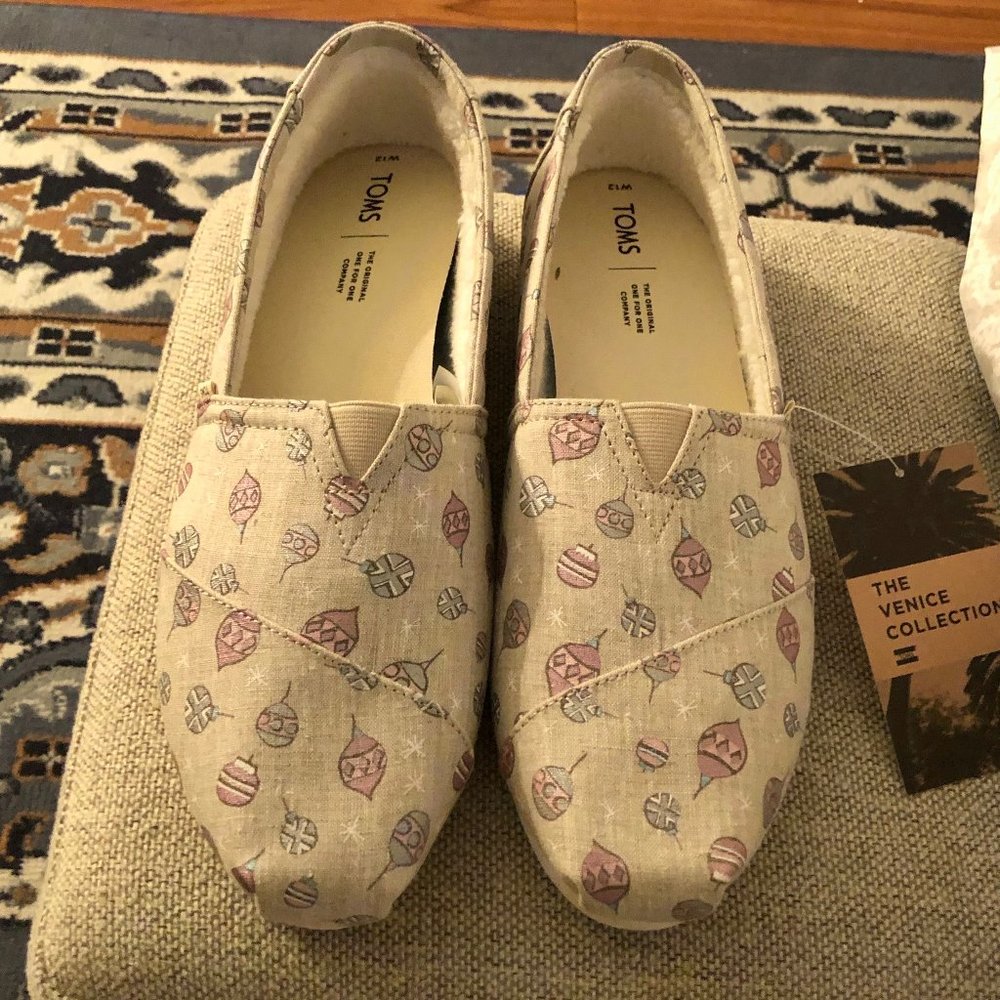 TOMS Canvas Slip-Ons Sz 12
